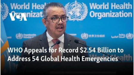 A record number of individuals are in complicated, intersecting health emergencies, thus WHO announces a financing appeal.